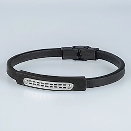 Erkek Deri Çelik Bileklik